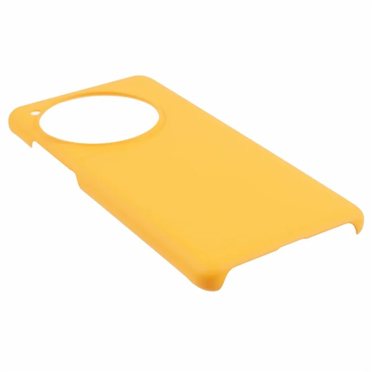 Per OnePlus 12 5G Hard PC Case Anti-impronte digitali Rubberized Phone Shell - Giallo