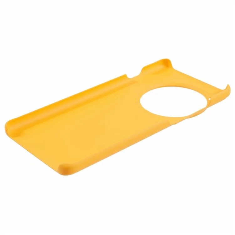 Per OnePlus 12 5G Hard PC Case Anti-impronte digitali Rubberized Phone Shell - Giallo