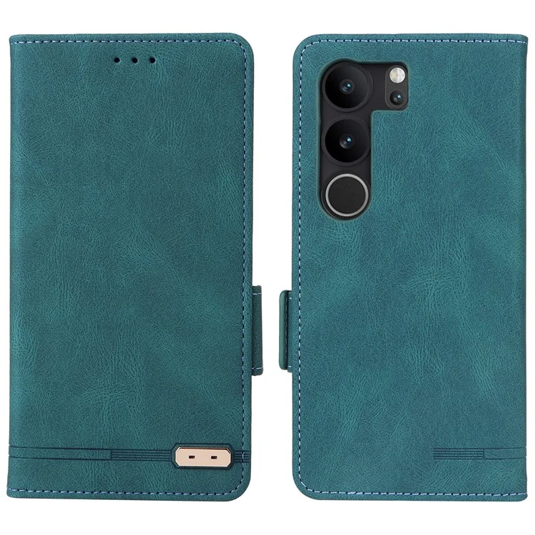 Per vivo V29 Pro 5G Custodia per telefono in pelle Flip Stand Cover con decoro Hardware - Blu