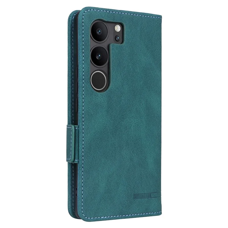 Per vivo V29 Pro 5G Custodia per telefono in pelle Flip Stand Cover con decoro Hardware - Blu