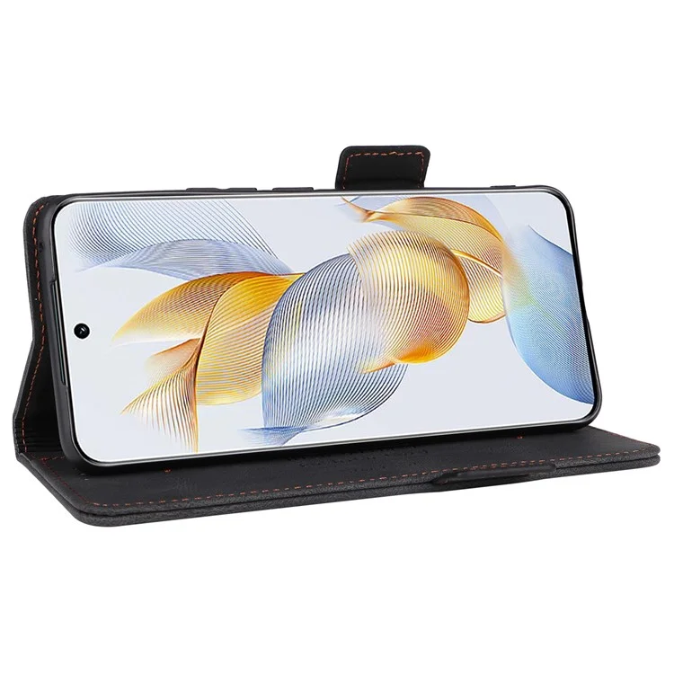 Funda Magnética Hardware Decorativo Para Honor 90 - Negro