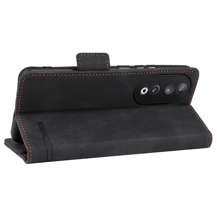 Funda Magnética Hardware Decorativo Para Honor 90 - Negro
