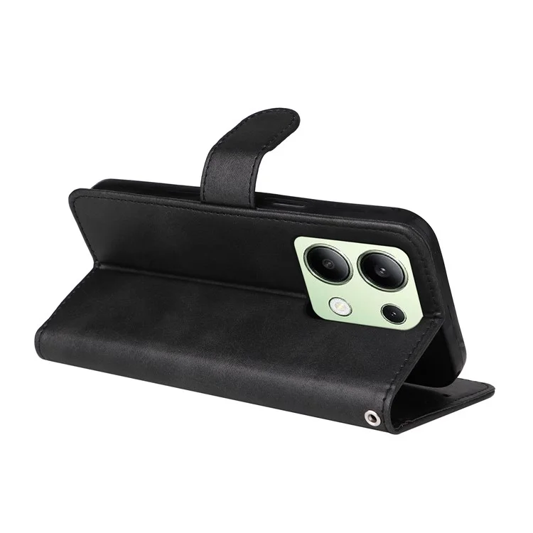Per Xiaomi Redmi Note 13 4G Custodia in Pelle PU con Slot per Carte - Nero