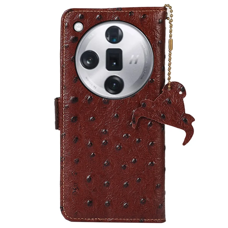 For Oppo Find X7 Pro / Find X7 Ultra Phone Case RFID Blocking Wallet Cover Stand - Coffee