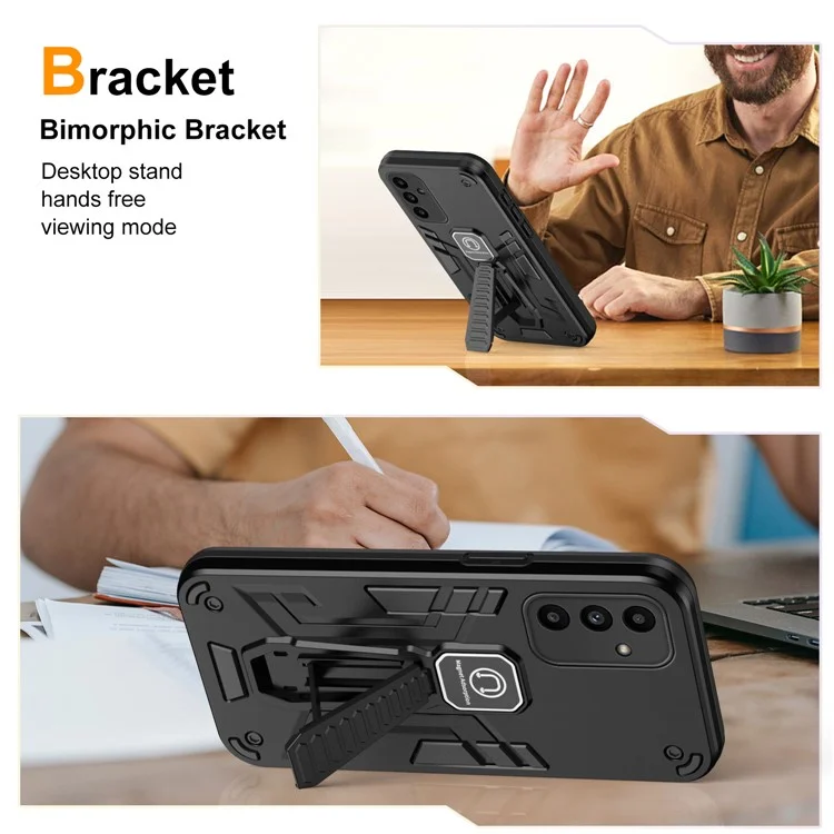 Housse de téléphone pour Samsung Galaxy A15 5G avec support - Noir