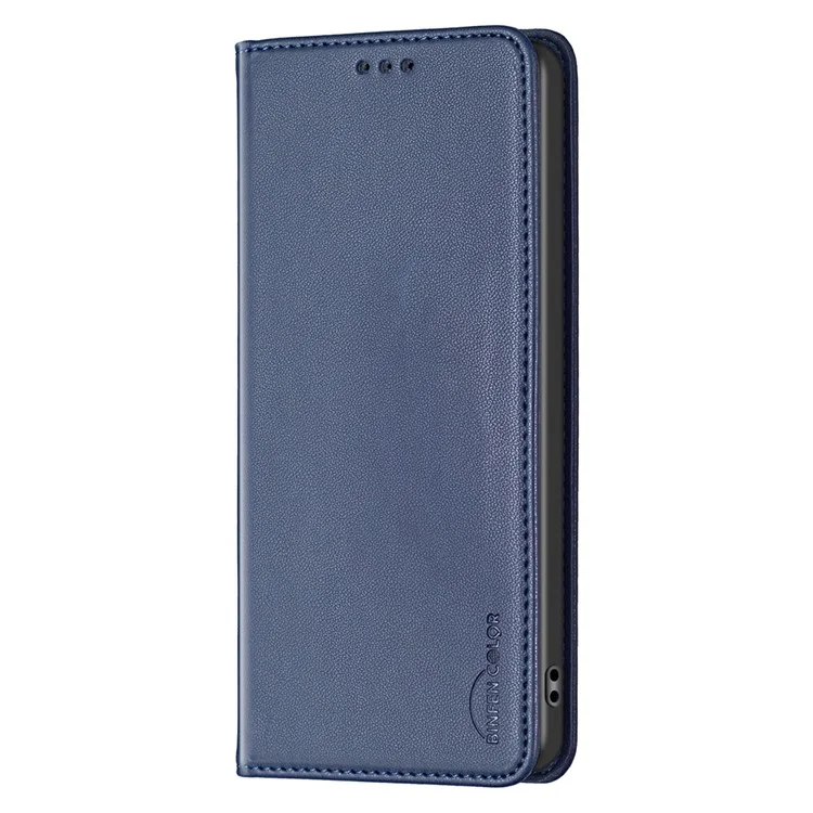 BINFEN COLOR BF18 Pour Oppo Find X7 5G Étui de téléphone Housse en cuir avec fentes pour cartes - Bleu