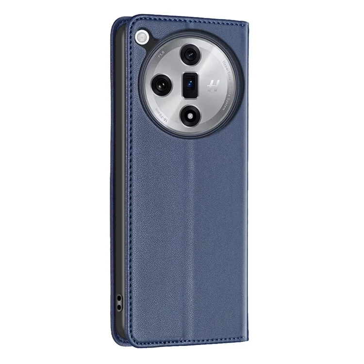 BINFEN COLOR BF18 Pour Oppo Find X7 5G Étui de téléphone Housse en cuir avec fentes pour cartes - Bleu