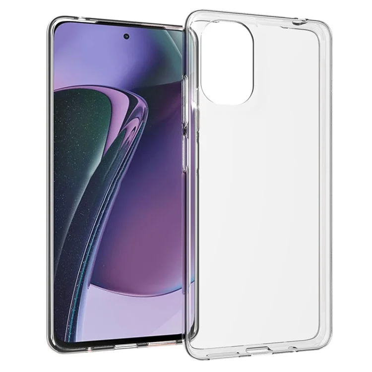 For Motorola Moto E14 4G / G04 4G / G04s 4G / G24 4G TPU Case Ultra Slim Transparent Phone Cover (Big Rear Lens Hole)