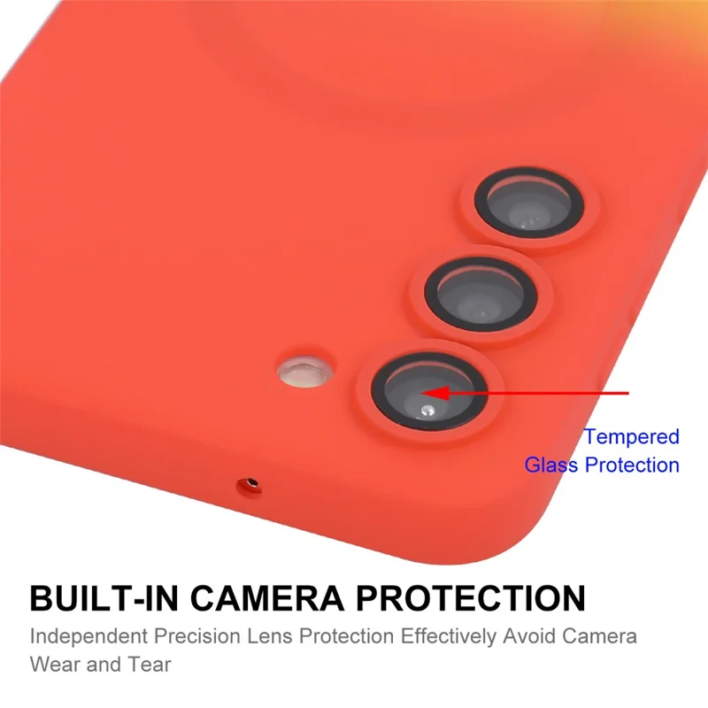 ENAKY HAT PRINCE For Samsung Galaxy S24 Magnetic Silicone Case Gradient Dual Color - Dark Blue