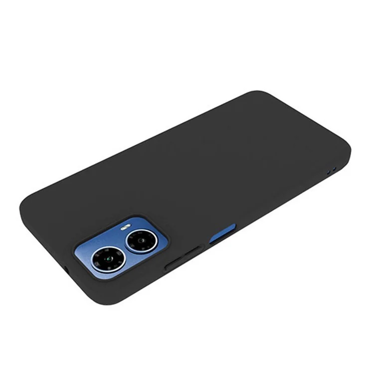 Para Motorola Moto G45 5G / G34 5G Funda TPU Funda Mate de Teléfono Móvil (Gran Agujero de Lente Trasero) - Negro