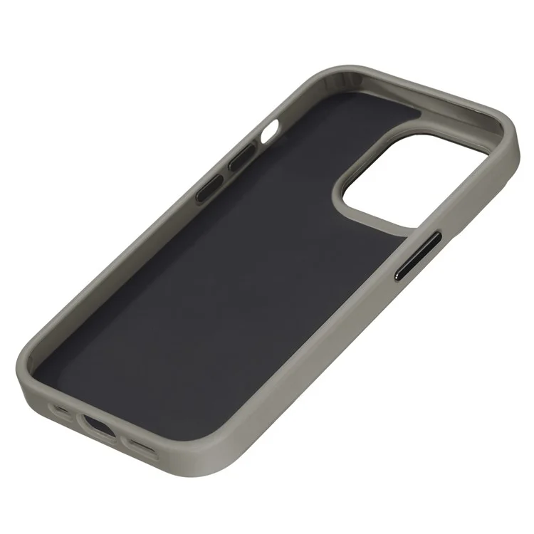 For iPhone 15 Pro Phone Case 3-Color E Ink Case Protective Wireless Projection - Grey