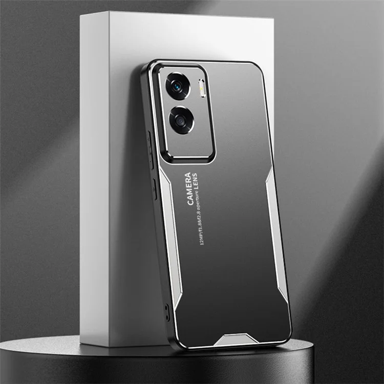 For Honor 90 Lite 5G Matte Case Aluminium-Legierung Metall Schutzhülle - Silber