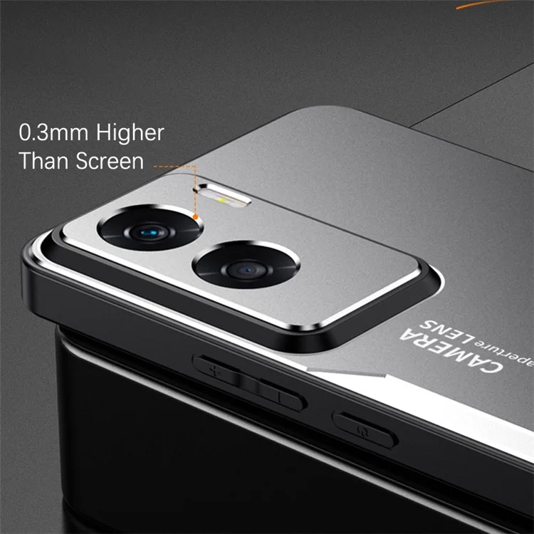 For Honor 90 Lite 5G Matte Case Aluminium-Legierung Metall Schutzhülle - Silber