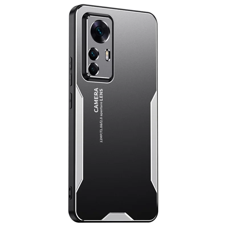 For Xiaomi Redmi K50 Ultra / 12T 5G Cell Phone Case Aluminum Alloy Dustproof Back Shell - Silver