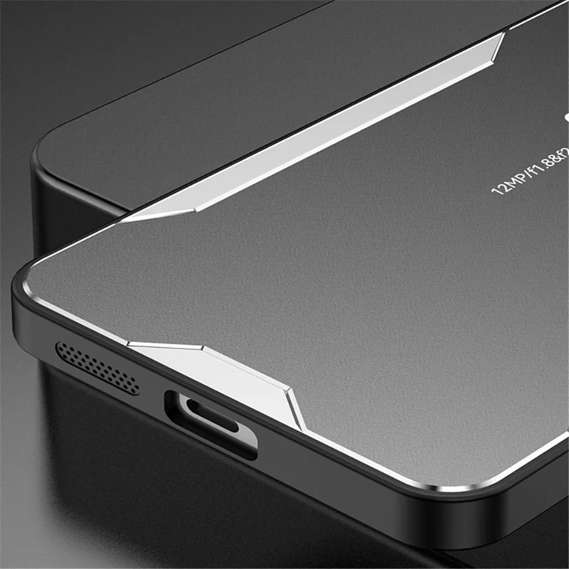 For Xiaomi Redmi K50 Ultra / 12T 5G Cell Phone Case Aluminum Alloy Dustproof Back Shell - Silver