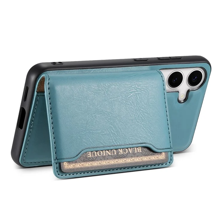 DENIOR Pour Samsung Galaxy S24 Étui Magnétique avec Support Téléphonique Étui Portefeuille 2 en 1 Détachable - Bleu