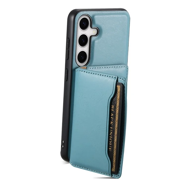 DENIOR Pour Samsung Galaxy S24 Étui Magnétique avec Support Téléphonique Étui Portefeuille 2 en 1 Détachable - Bleu