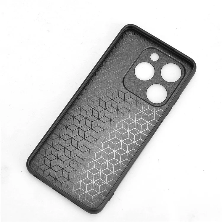 For Infinix Smart 8 4G Case Cowhide Texture PU Leather Coated PC+TPU Phone Shell - Orange