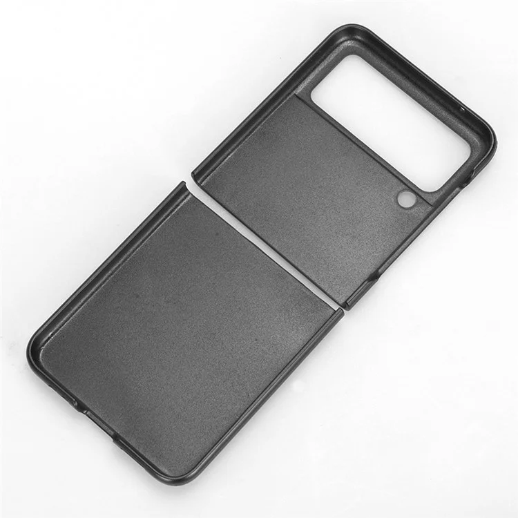 For Samsung Galaxy Z Flip3 5G Case PU Leather Card Holder Phone Back Cover - Black
