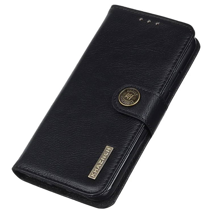 KHAZNEH Para Oppo Reno11 Pro 5G (Global) / Reno11 (China) 5G Capa de Carteira de Couro para Telefone - Preta