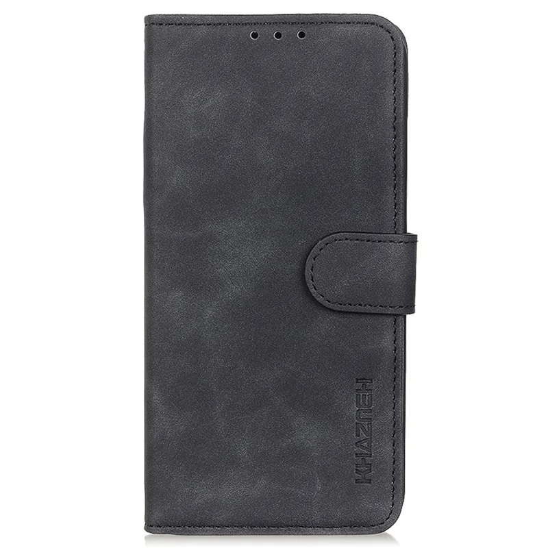 KHAZNEH Per Honor X7b 4G / 90 Custodia Smart Wallet in Pelle PU Cover per Telefono Texture Retrò - Nero 