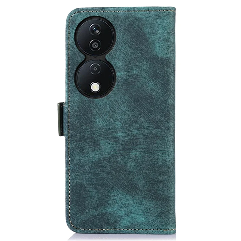 ABEEL For Honor X7b 4G / 90 Smart Leather Phone Case Side Magnetic Clasp Wallet Cover - Green