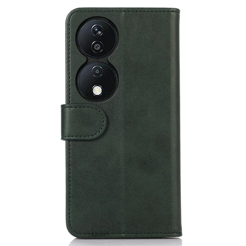 For Honor X7b 4G / 90 Smart / Play 50 Plus 5G Phone Wallet Case Cowhide Texture PU Leather Cover - Green