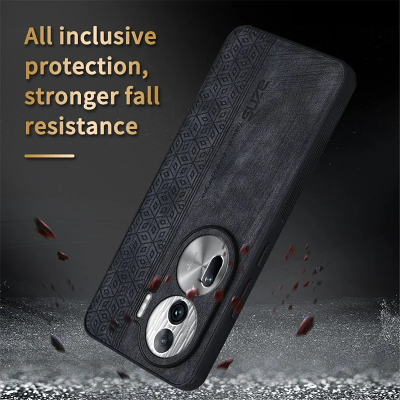 AZNS For Oppo Reno11 Pro 5G (Global) / Reno11 (China) 5G Case Imprinted PU Leather Coated TPU Phone Cover - Green