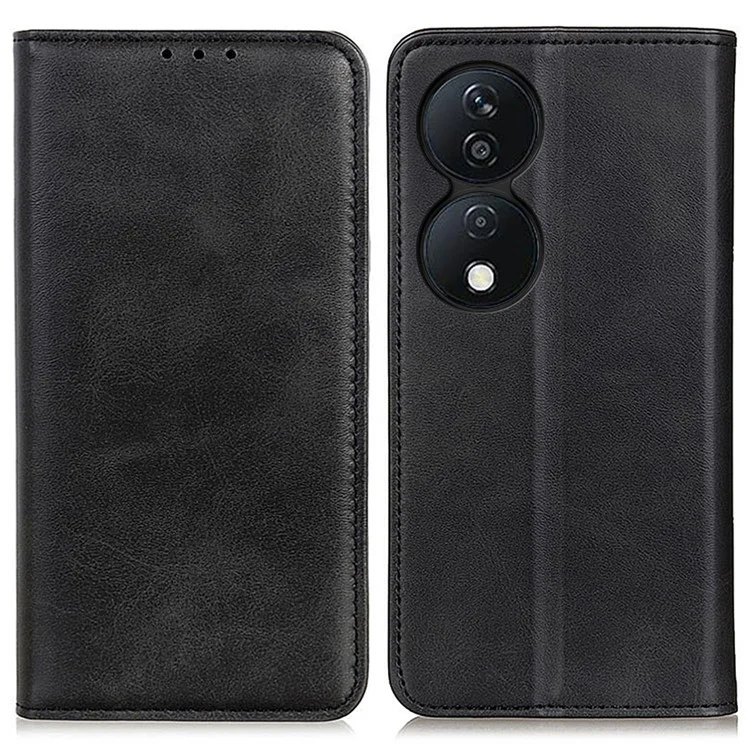 For Honor X7b 4G / 90 Smart / Play 50 Plus 5G Custodia in pelle bifacciale Custodia a portafoglio Chiusura magnetica - Nero 