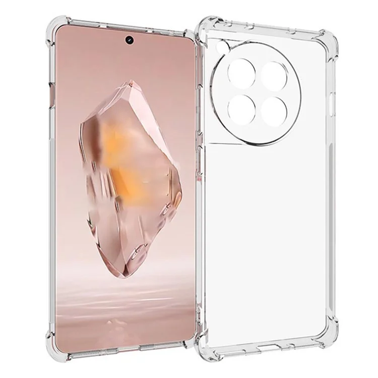 For OnePlus Ace 3 5G / 12R 5G TPU Case Reinforced Corners Clear Back Cover