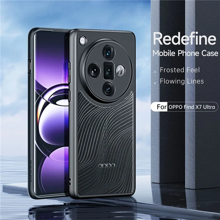 Dux Ducis Aimo -serie Für Oppo Suchen Sie X7 Ultra Back Case PC+TPU -telefonabdeckung (reichweite Zertifizierung) - Schwarz