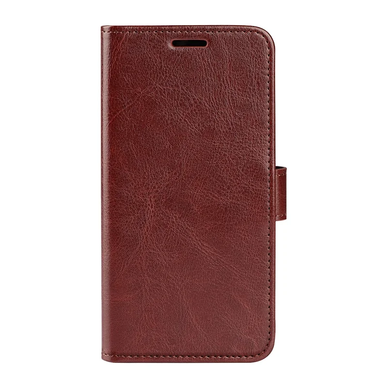 For Oppo Reno11 5G (Global) Crazy Horse Texture Wallet Case PU Leather Folding Stand Phone Cover - Brown