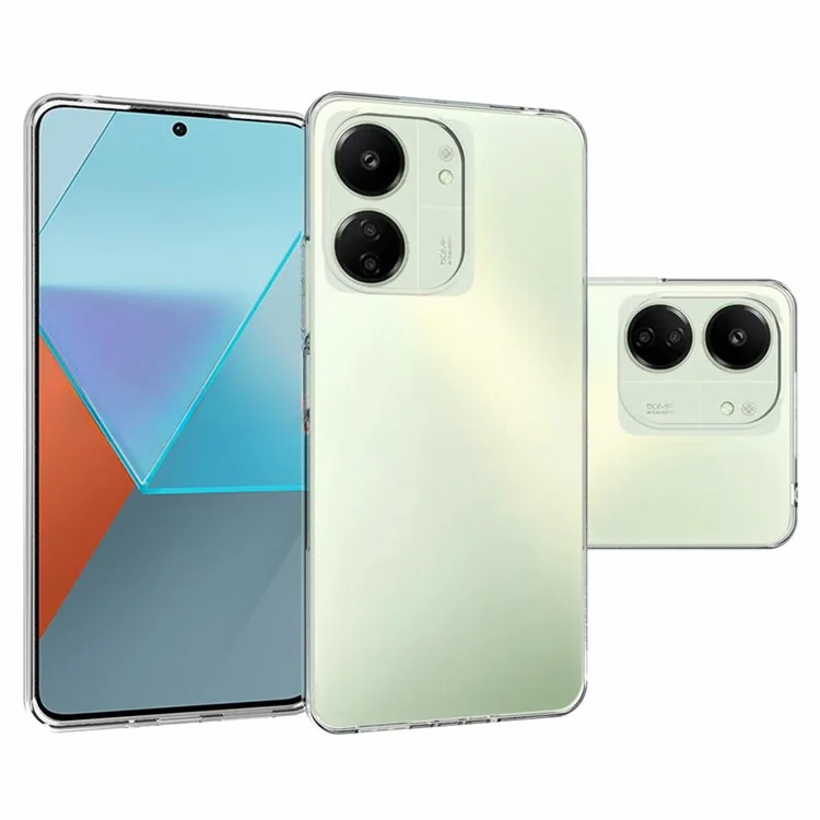 10Pcs / Pack For Xiaomi Redmi 13C 4G / 13C 5G / 13R 5G / Poco C65 4G / Poco M6 5G TPU Case Watermark-Free Phone Cover