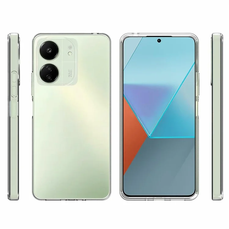 10Pcs / Pack For Xiaomi Redmi 13C 4G / 13C 5G / 13R 5G / Poco C65 4G / Poco M6 5G TPU Case Watermark-Free Phone Cover