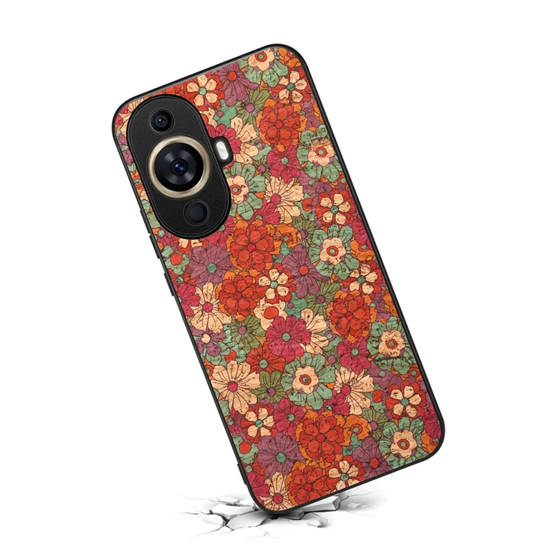 For Huawei nova 11 / nova 12s 4G / nova 12 Lite 4G Phone Case Floral Flower Pattern Shockproof Cover - Summer / Red
