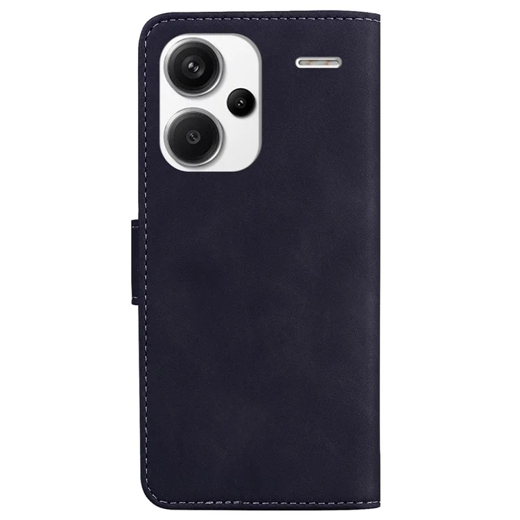 Für Xiaomi Redmi Note 13 Pro+ 5G Brieftasche Hülle Schmetterlingsmuster Design PU Leder Handyhülle - Schwarz