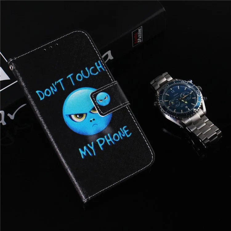 For Xiaomi Redmi Note 13 Pro+ 5G Flip Phone Cover Pattern Print Wallet Case - Don't Touch My Phone