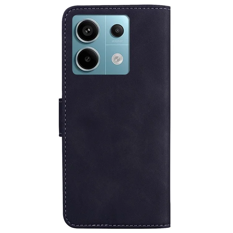 Para Xiaomi Redmi Note 13 Pro 5G / Poco X6 5G Case Butterfly Pattern Leather Wallet Cover - Preto