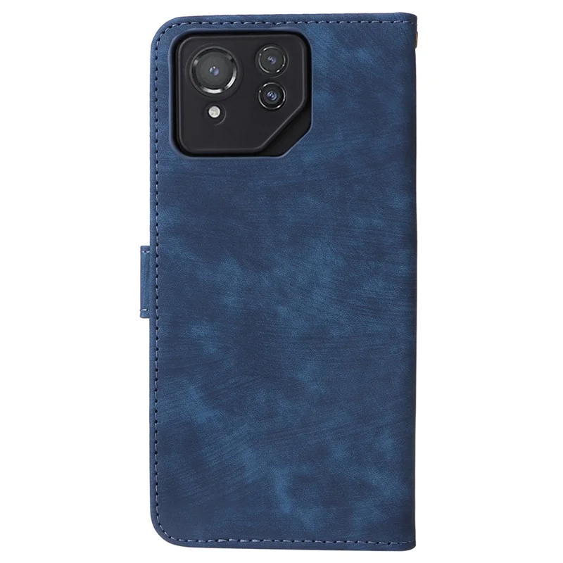 غطاء محفظة لهاتف Asus ROG Phone 8 Pro 5G / 8 5G مع حامل يد وحجب RFID - أزرق