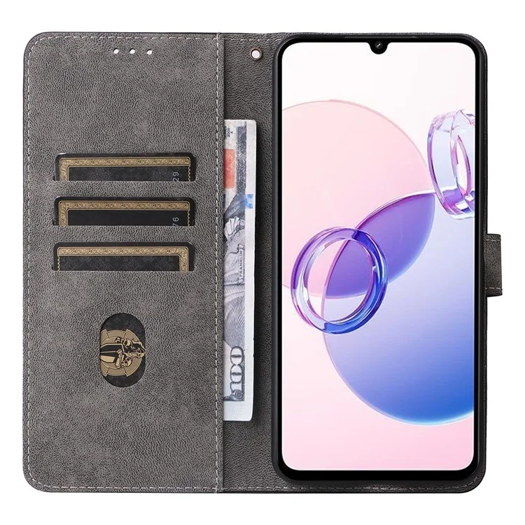 Para Xiaomi Redmi 13C 5G / Redmi 13R 5G / Poco M6 5G Capa Bloqueio RFID Couro Capa de Telefone com Alça de Pulso - Preto