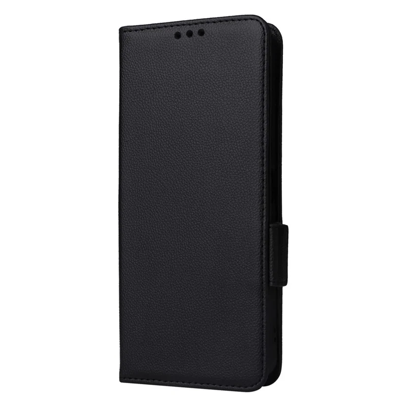 For Xiaomi Redmi 13C 5G / Redmi 13R 5G / Poco M6 5G Case with Wrist Strap Leather Cell Phone Cover - Black