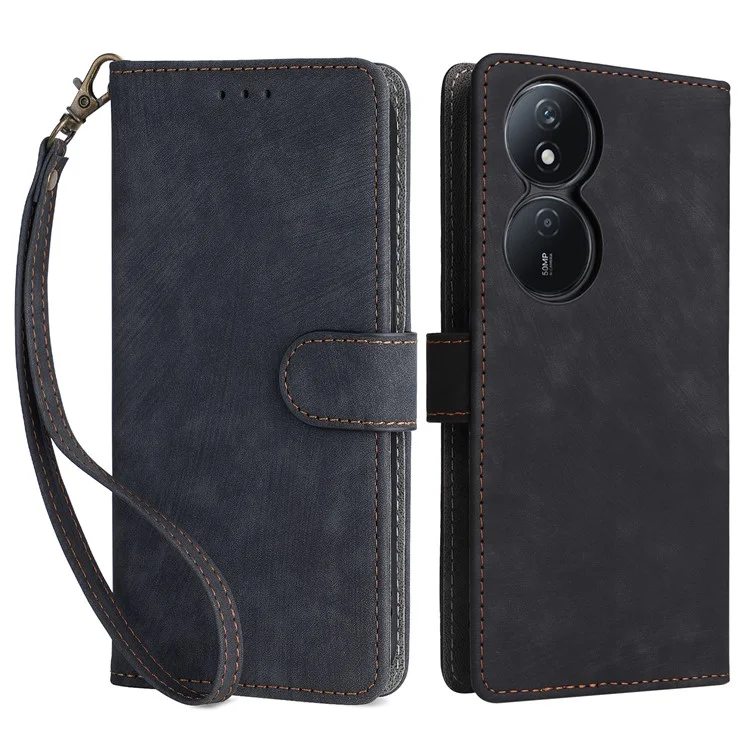 For Honor X7b 4G / X7b 5G / 90 Smart / Play 50 Plus 5G / Play 8T 5G Custodia per telefono Pelle PU con blocco RFID - Nero