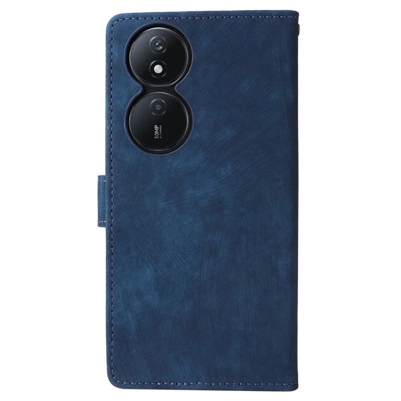 For Honor X7b 4G / X7b 5G / 90 Smart / Play 50 Plus 5G / Play 8T 5G Phone Case PU Leather RFID Blocking Cover - Blue