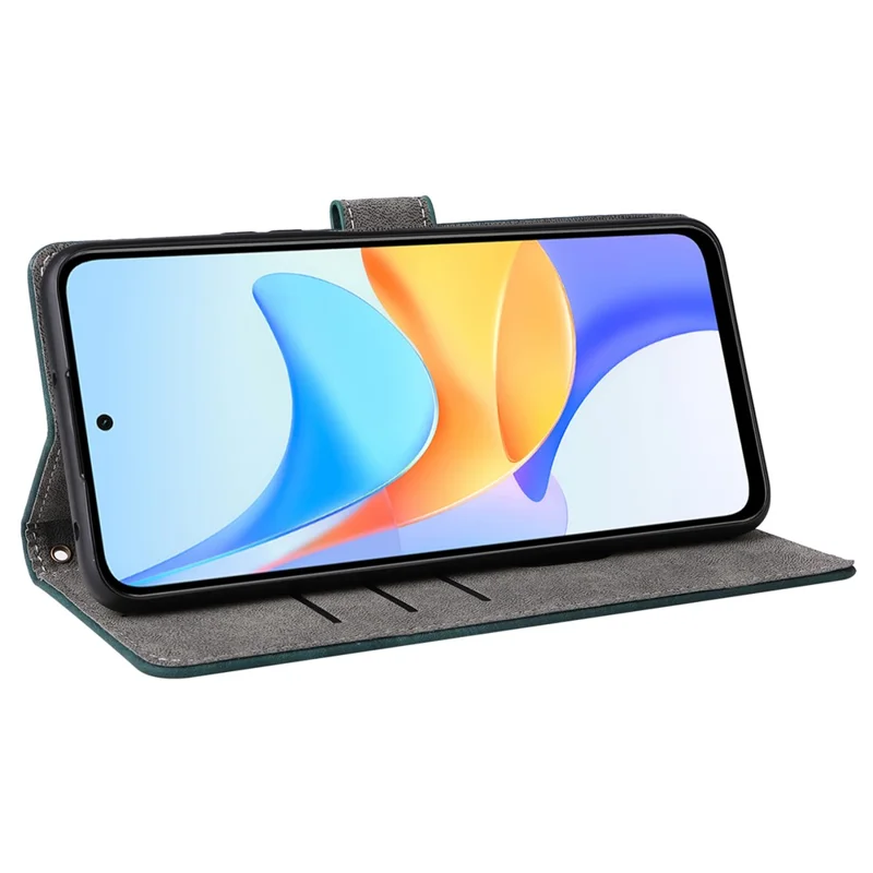 For Honor X7b 4G / X7b 5G / 90 Smart / Play 50 Plus 5G / Play 8T 5G Phone Case PU Leather RFID Blocking Cover - Green