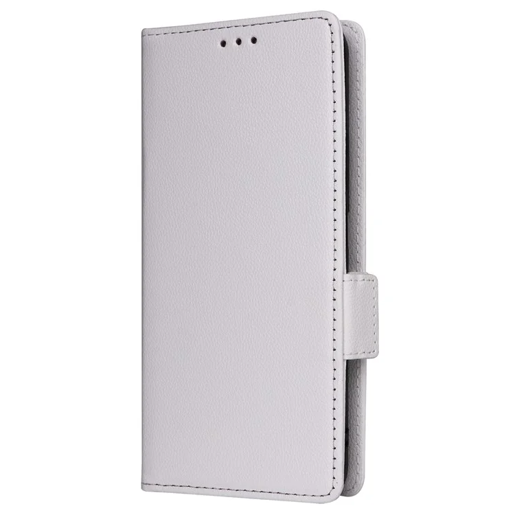 For Honor X7b 4G / X7b 5G / 90 Smart / Play 50 Plus 5G / Play 8T 5G Magnetische Handyhülle aus Leder mit Litchi-Textur - Weiß