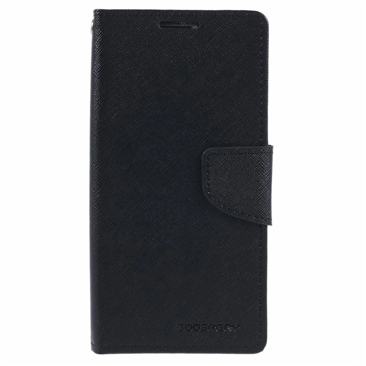 MERCURY GOOSPERY For Samsung Galaxy S24+ Wallet Case Splicing Color Leather Cover - Black