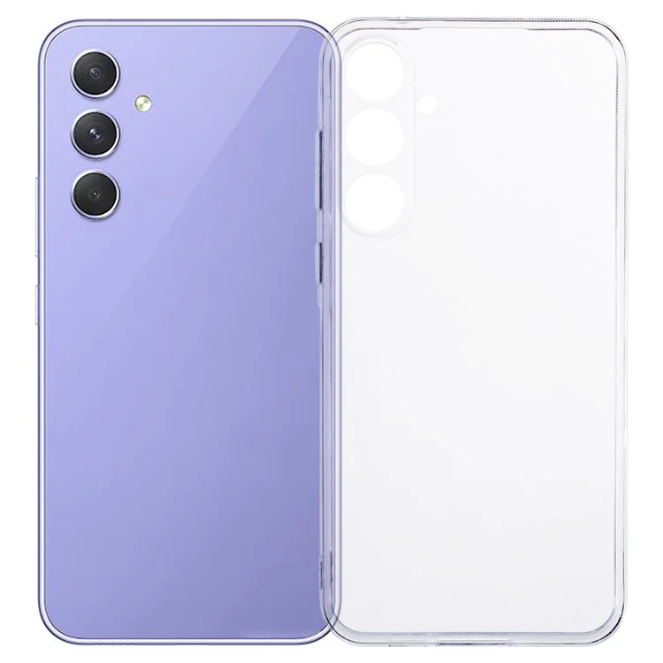 Для Samsung Galaxy A55 5G Clear Case Soft TPU Watermark-free 2.0mm Phone Shell