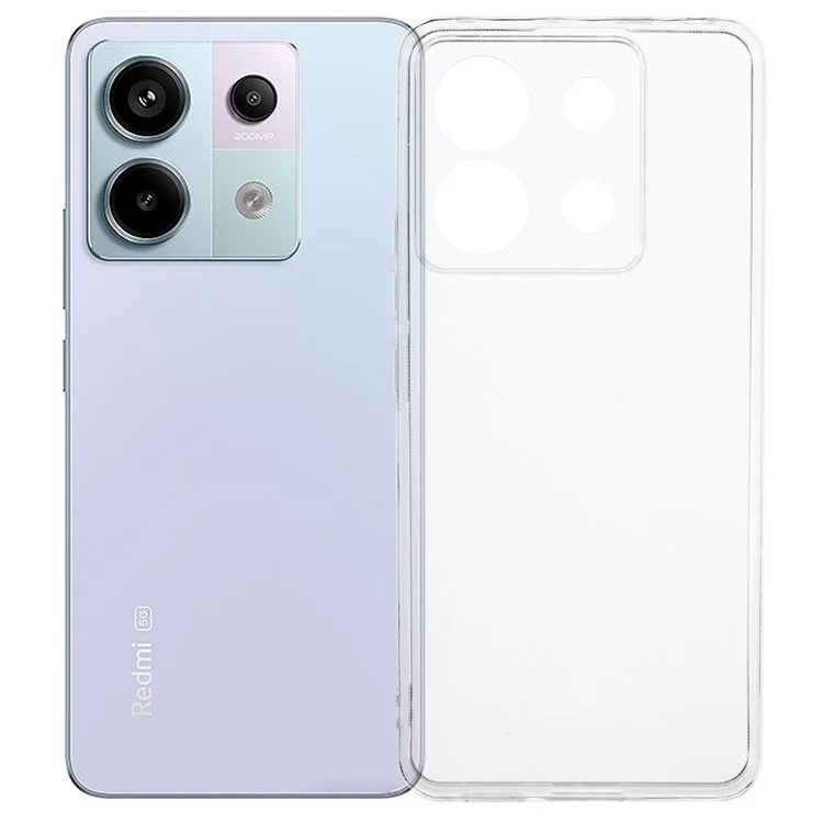 For Xiaomi Redmi Note 13 Pro 5G / Poco X6 5G Case Watermark-free 2.0mm Transparent Cell Phone Cover