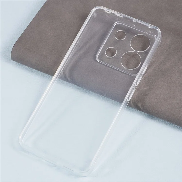 For Xiaomi Redmi Note 13 Pro 5G / Poco X6 5G Case Watermark-free 2.0mm Transparent Cell Phone Cover