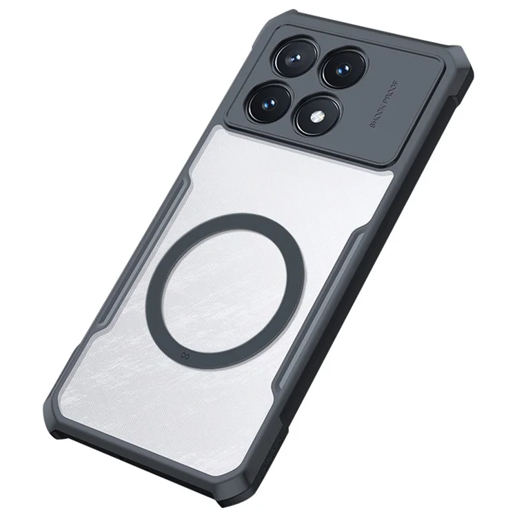 Compra a Granel XUNDD Para Xiaomi Poco F6 Pro 5G / Redmi K70 5G / K70 Pro 5G Capa Acrilico+TPU Capa de Telefone Compatível com MagSafe - Textura Laser